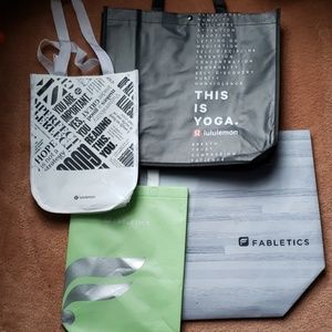 Lululemon Fabletics Reusable Shopping Bags